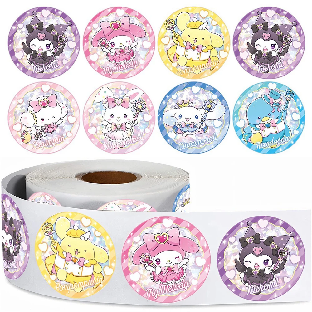 500pcs/roll Cartoon Sanrio Series Sealing Stickers Cute Kuromi Melody Anime Decals Decoration Phone Laptop Kids Reward Sticker
500pcs/roll Cartoon Sanrio Series Sealing Stickers Cute Kuromi Melody Anime Decals Decoration Phone Laptop Kids Reward Sticker
