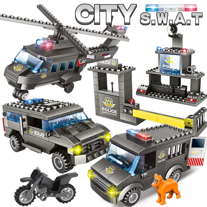 City Chase Swat Police Action Small Particle Assembly Toys Boys Children's Gifts
City Chase Swat Police Action Small Particle Assembly Toys Boys Children's Gifts