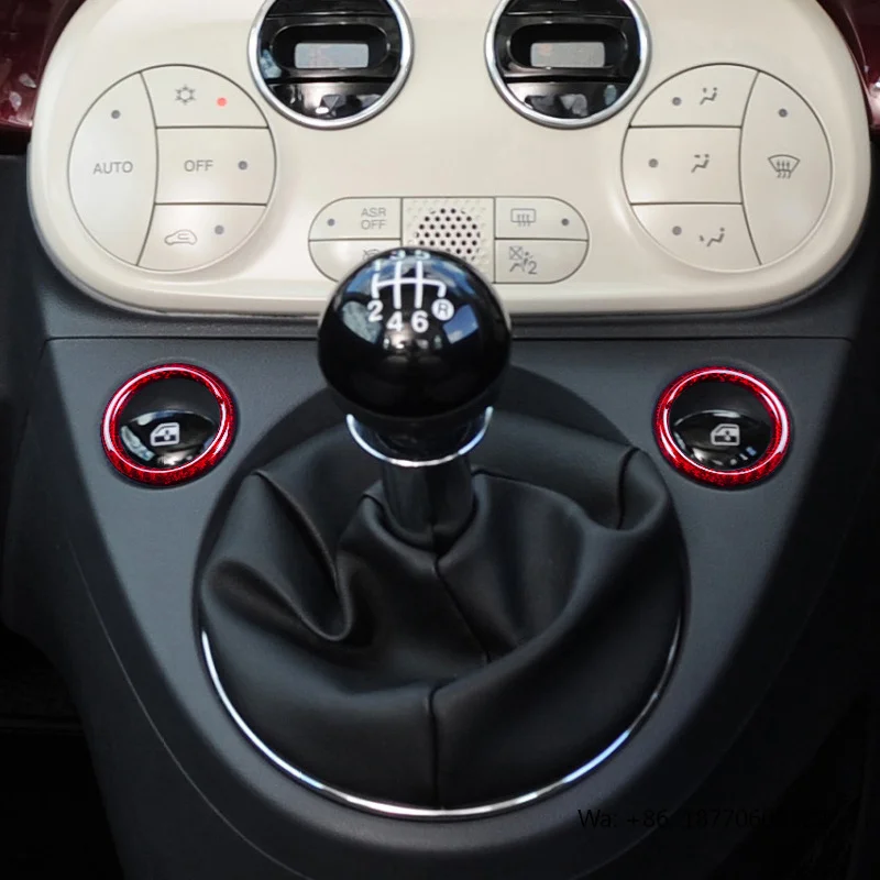 Shasha Carbon Gear Small Circular Frame Real Carbon Fiber Interior Accessories for Fiat Abarth 500
Shasha Carbon Gear Small Circular Frame Real Carbon Fiber Interior Accessories for Fiat Abarth 500