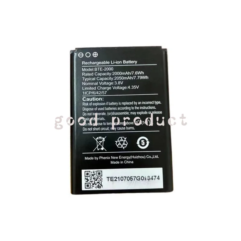 Original High quality 2050mAh BTE-2000 Battery For cat s22 flip Battery
Original High quality 2050mAh BTE-2000 Battery For cat s22 flip Battery