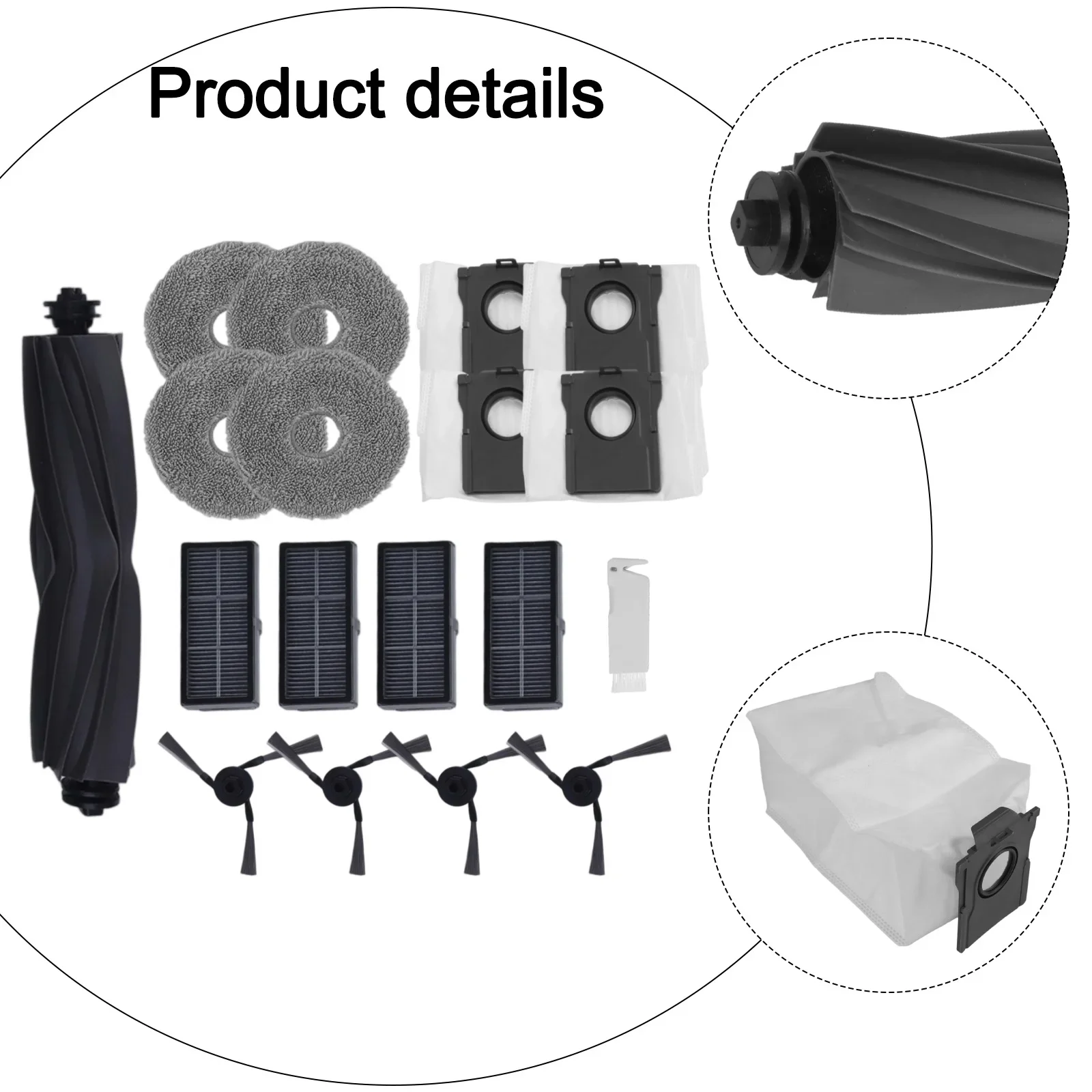 Cleaning Brush Mop Cloth Set Brush Cleaning Accessories Pet Hair Removal Convenient Dust Bags High-quality Filters
Cleaning Brush Mop Cloth Set Brush Cleaning Accessories Pet Hair Removal Convenient Dust Bags High-quality Filters