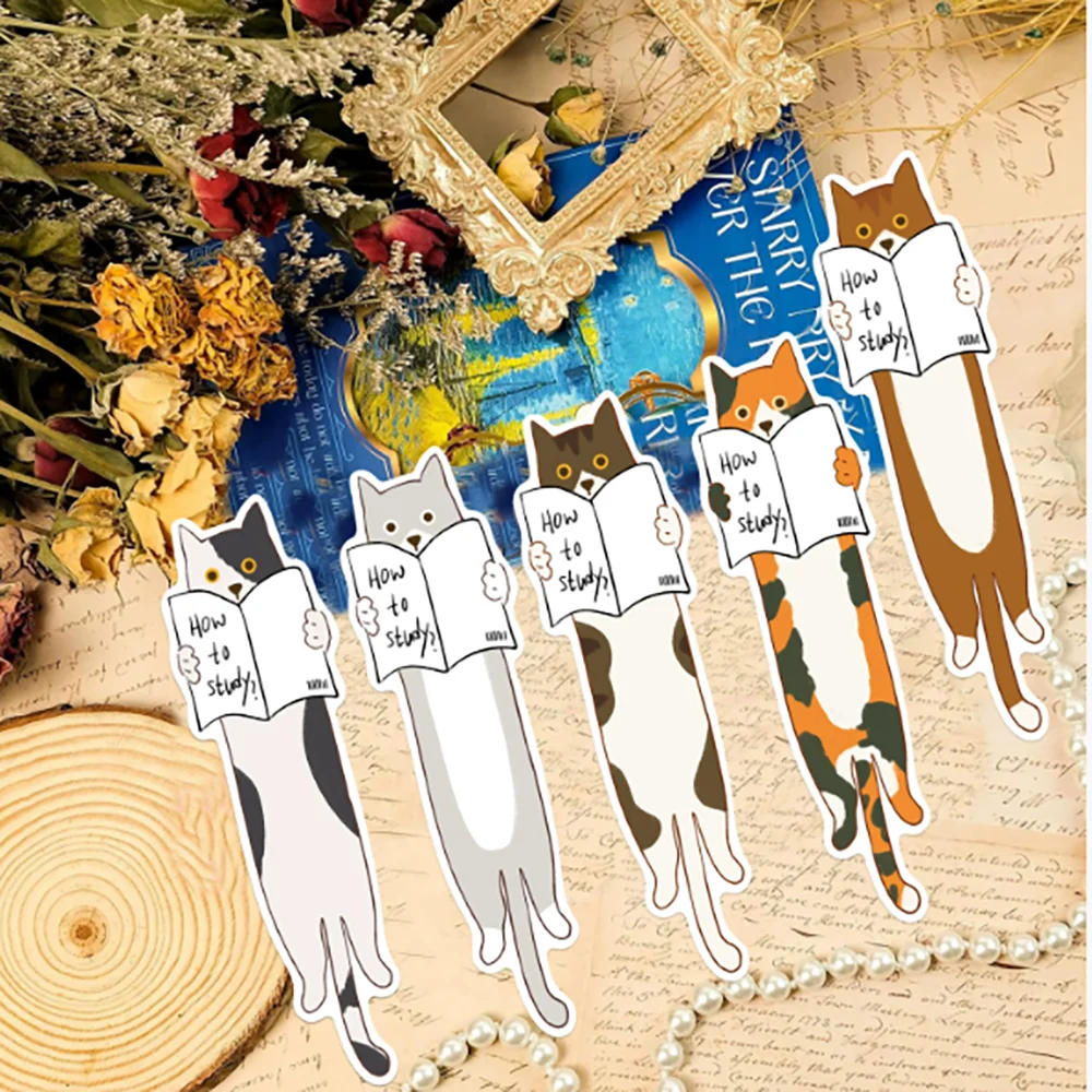 30Pcs Cartoon Cat Bookmarks DIY Handbook Creative Materials for Reading Paper Bookmarks
30Pcs Cartoon Cat Bookmarks DIY Handbook Creative Materials for Reading Paper Bookmarks