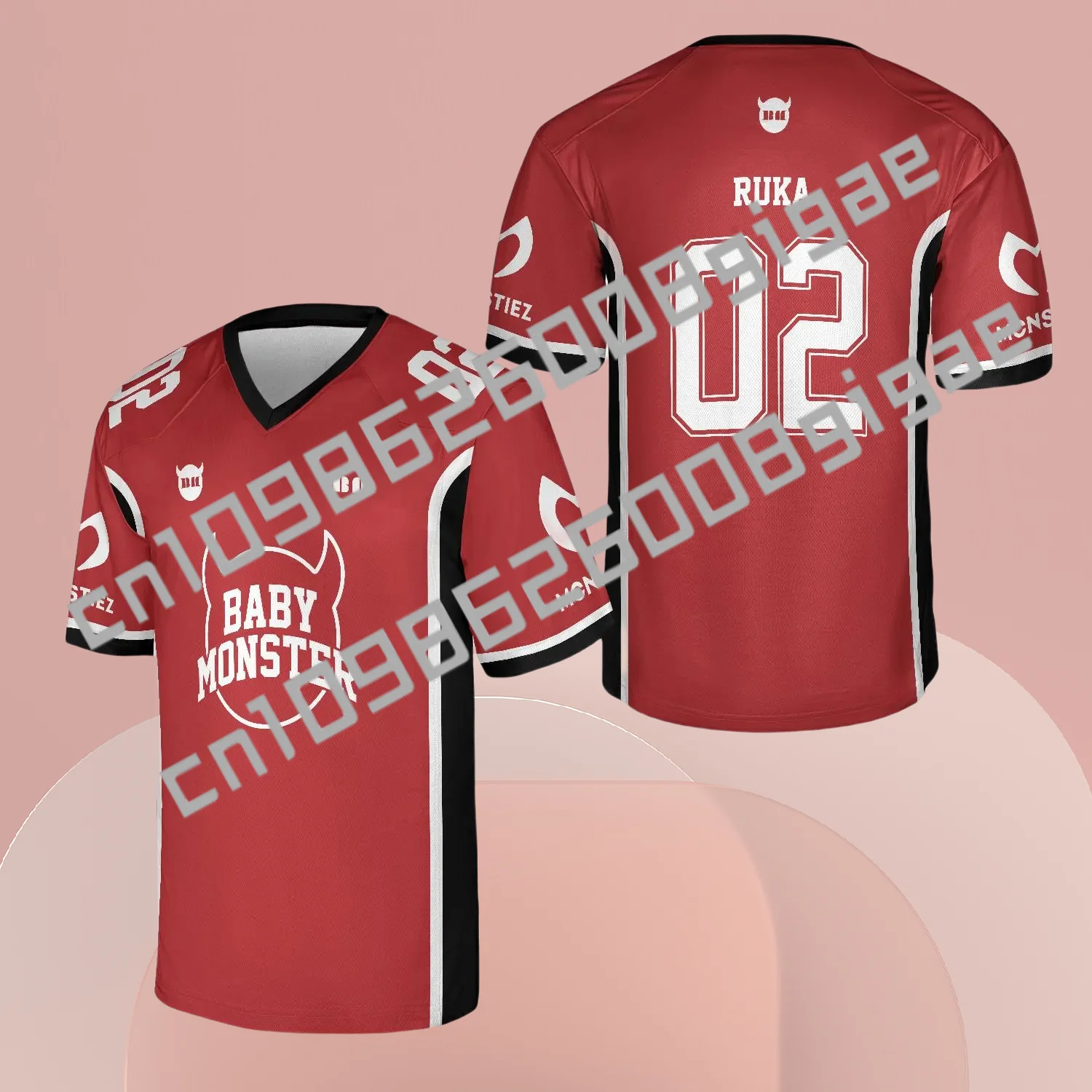 Мужская и женская модная футболка с V-образным вырезом и коротким рукавом 2025 года, спортивная футболка Babymonster, джерси Babymonster Hello Monster World Tour
Мужская и женская модная футболка с V-образным вырезом и коротким рукавом 2025 года, спортивная футболка Babymonster, джерси Babymonster Hello Monster World Tour