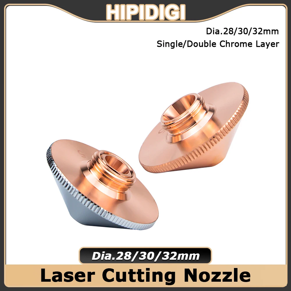 Laser Nozzle Fiber Cutting Machine Parts Single Double Layer Chrome D28 32mm for Raytools Precitec Fiber Laser Cutting Head
Laser Nozzle Fiber Cutting Machine Parts Single Double Layer Chrome D28 32mm for Raytools Precitec Fiber Laser Cutting Head