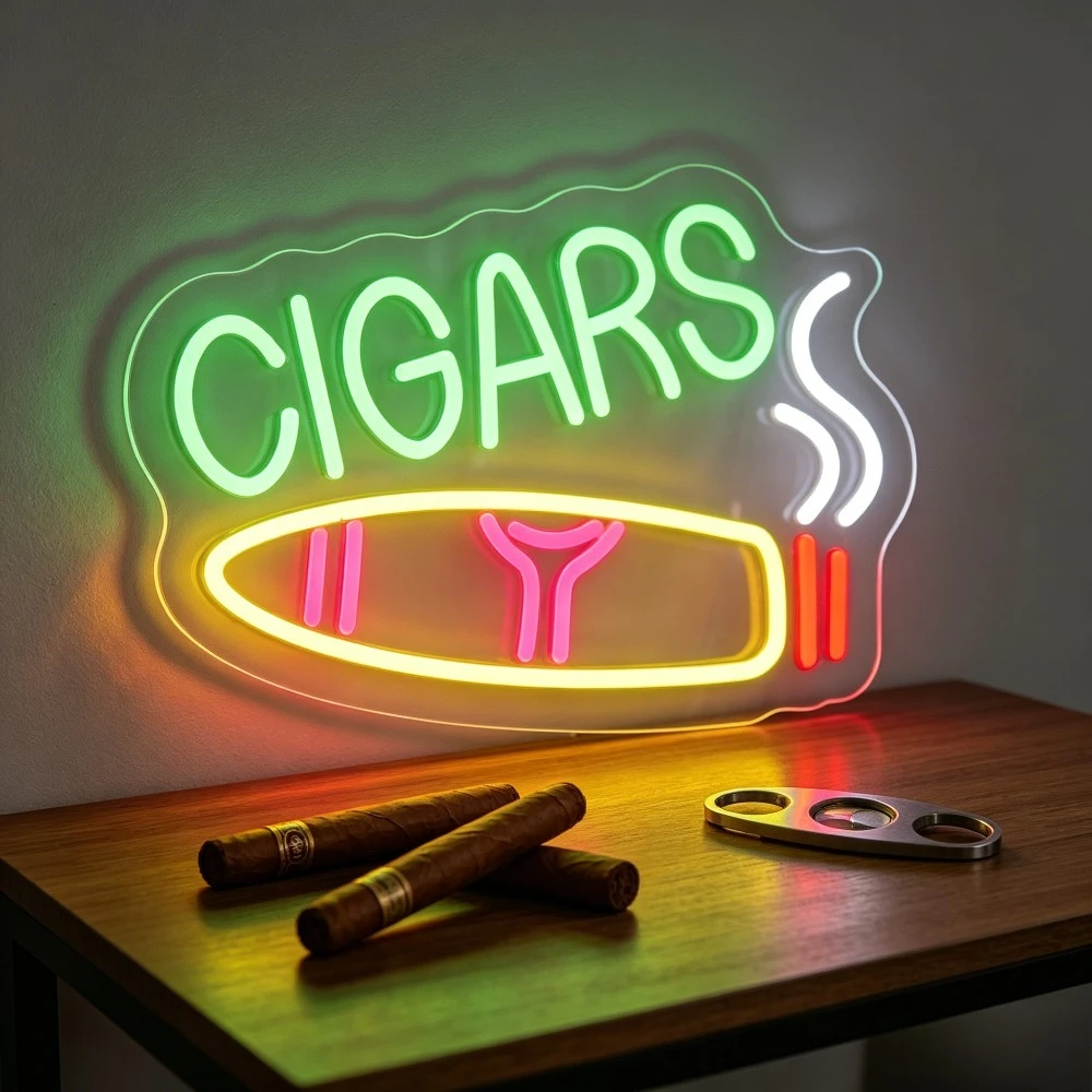 Cigars Neon Sign LED Night Light USB Dimmable Man Cave Bar Cigar Lounge Humidor Decor Aesthetic Room Wall Art Reusable Gift
Cigars Neon Sign LED Night Light USB Dimmable Man Cave Bar Cigar Lounge Humidor Decor Aesthetic Room Wall Art Reusable Gift