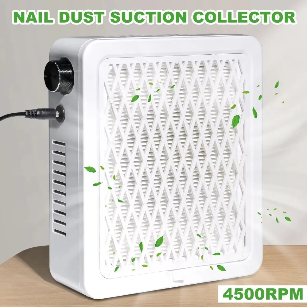 4500RPM Brushless Nail Dust Collector High Suction Power Powerful Suction Nail Vacuum Cleaner Adjustable Speed Nail Dust Remover
4500RPM Brushless Nail Dust Collector High Suction Power Powerful Suction Nail Vacuum Cleaner Adjustable Speed Nail Dust Remover