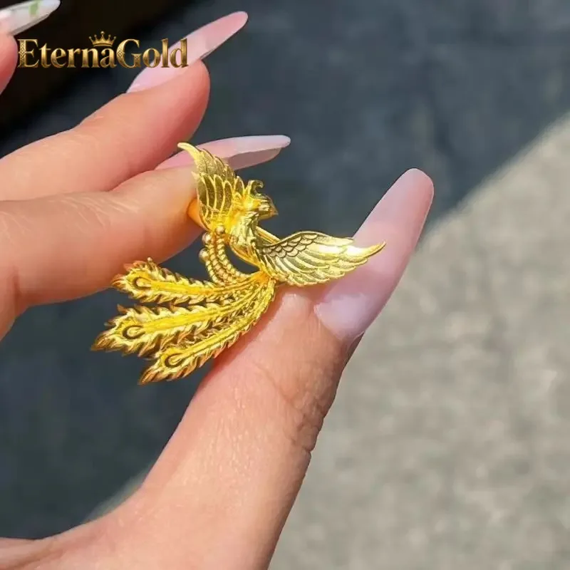 EternaGold Women's 24K Gold (AU999) Hollow Phoenix Lace Ring | Openwork carved phoenix, micro-diamond glow with magnetic adjuste
EternaGold Women's 24K Gold (AU999) Hollow Phoenix Lace Ring | Openwork carved phoenix, micro-diamond glow with magnetic adjuste