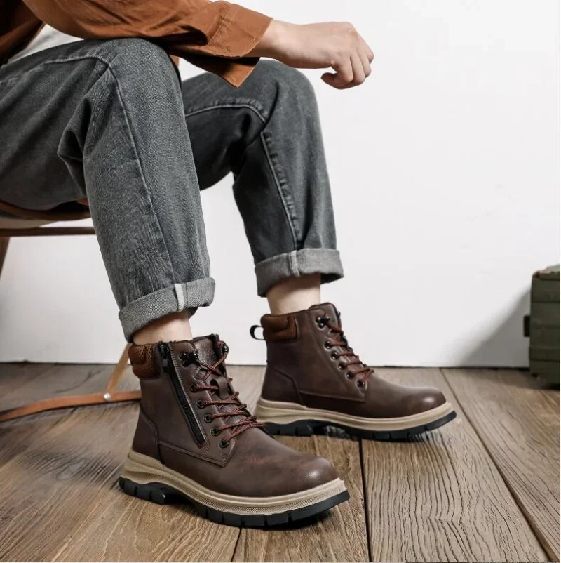 Мужские рабочие ботинки, непромокаемая водонепроницаемая рабочая обувь, защитные ботинки со стальным носком, промышленные неразрушимые ботинки, обувь на боковой молнии
Мужские рабочие ботинки, непромокаемая водонепроницаемая рабочая обувь, защитные ботинки со стальным носком, промышленные неразрушимые ботинки, обувь на боковой молнии