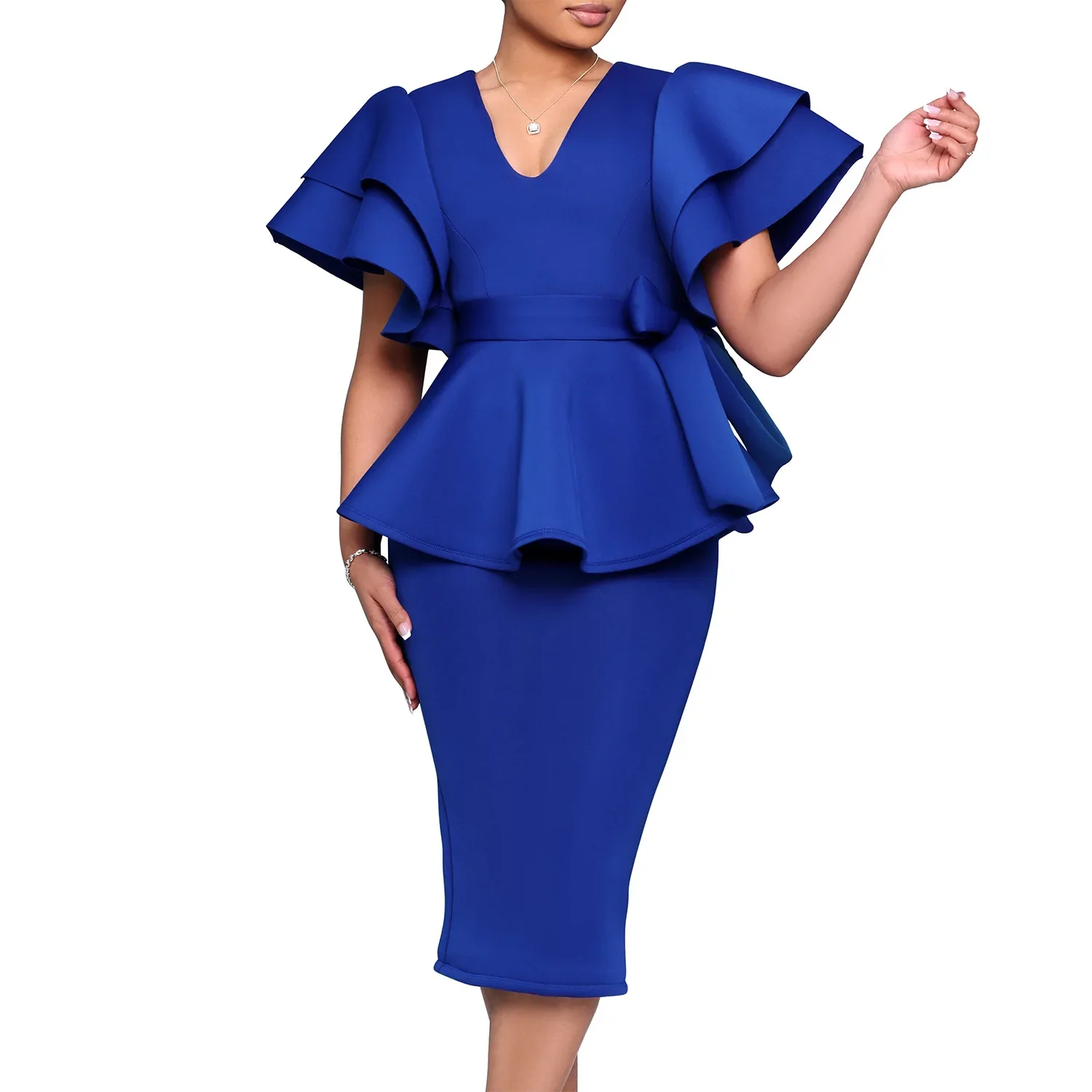 Customized Dashiki African Dresses for Women Spring Elegant 2025 African Short Sleeve V-neck Party Evening Bodycon Dress Ankara
Customized Dashiki African Dresses for Women Spring Elegant 2025 African Short Sleeve V-neck Party Evening Bodycon Dress Ankara