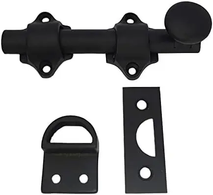 4" Solid Brass Dutch Door Bolt, Matte Black, 1 Pack
4" Solid Brass Dutch Door Bolt, Matte Black, 1 Pack