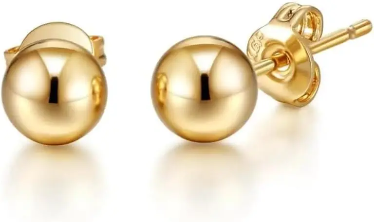Gold Plated Ball Stud Earrings for Women
Gold Plated Ball Stud Earrings for Women