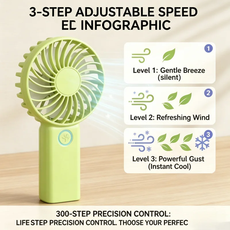 Multifunctional Portable Fan 3-Speed Adjustable Handheld Desk Fan With Phone Stand USB Rechargeable Cooler
Multifunctional Portable Fan 3-Speed Adjustable Handheld Desk Fan With Phone Stand USB Rechargeable Cooler