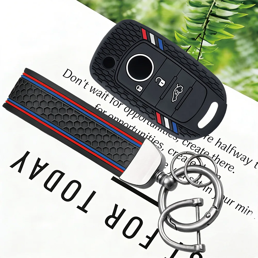 New Silicone Key Case Cover for Fiat Cronos Egea 500X Toro Tipo for Dodge Neon Keyless Fob Shell Skin Key Chain Holder Protector
New Silicone Key Case Cover for Fiat Cronos Egea 500X Toro Tipo for Dodge Neon Keyless Fob Shell Skin Key Chain Holder Protector