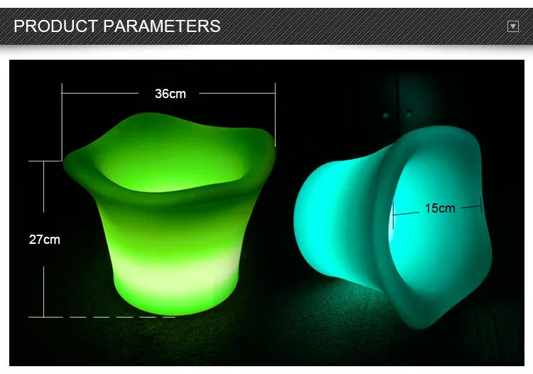 Waterproof IP65 wireless charging colorful remote control plastic ice bucket beer ice bucket four-corner ice bucket
Waterproof IP65 wireless charging colorful remote control plastic ice bucket beer ice bucket four-corner ice bucket