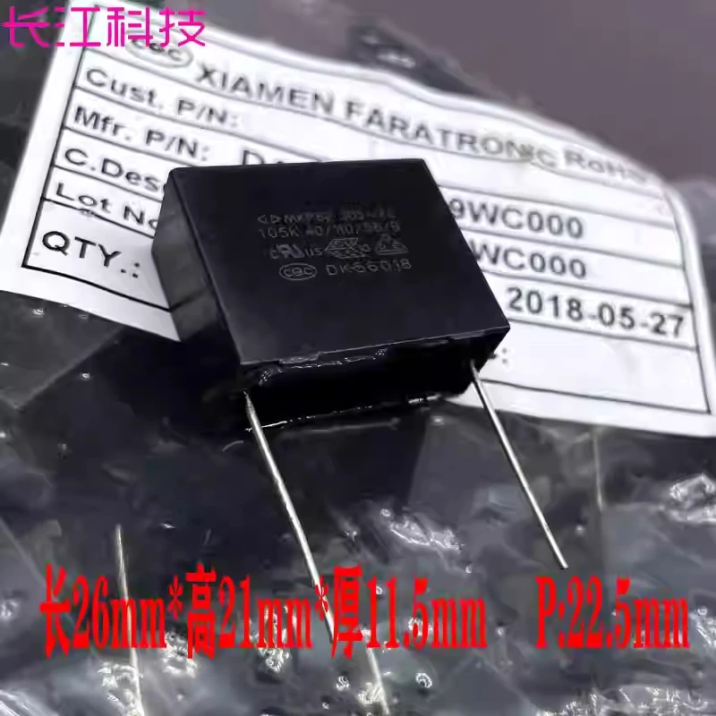 Плёночный конденсатор GD Xiamen Farah MKP62 1 мкФ 1.0 мкФ 105 275В 305В X2, стандарт безопасности, тонкий, P22
Плёночный конденсатор GD Xiamen Farah MKP62 1 мкФ 1.0 мкФ 105 275В 305В X2, стандарт безопасности, тонкий, P22