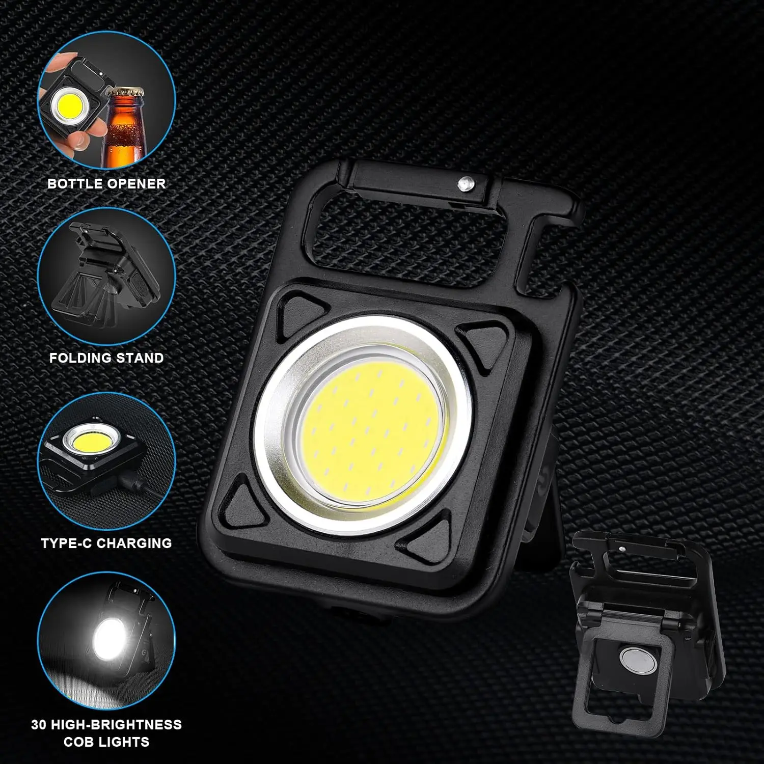 Mini Flashlight LED USB Rechargeable Keychain Light COB LED Portable Camping Lantern 1000LM Waterproof For Outdoor Emergency
Mini Flashlight LED USB Rechargeable Keychain Light COB LED Portable Camping Lantern 1000LM Waterproof For Outdoor Emergency