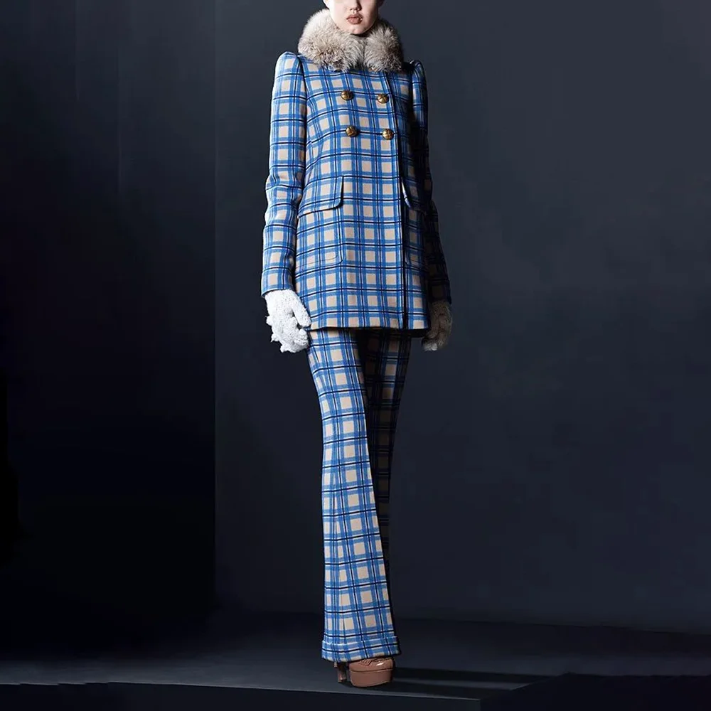 Gorgeous Female Suit 2 Pieces Jacket Pants Fashion Trousers Sets High-end Occasion Blazer Set Trajes De Mujer Elegante 
Gorgeous Female Suit 2 Pieces Jacket Pants Fashion Trousers Sets High-end Occasion Blazer Set Trajes De Mujer Elegante