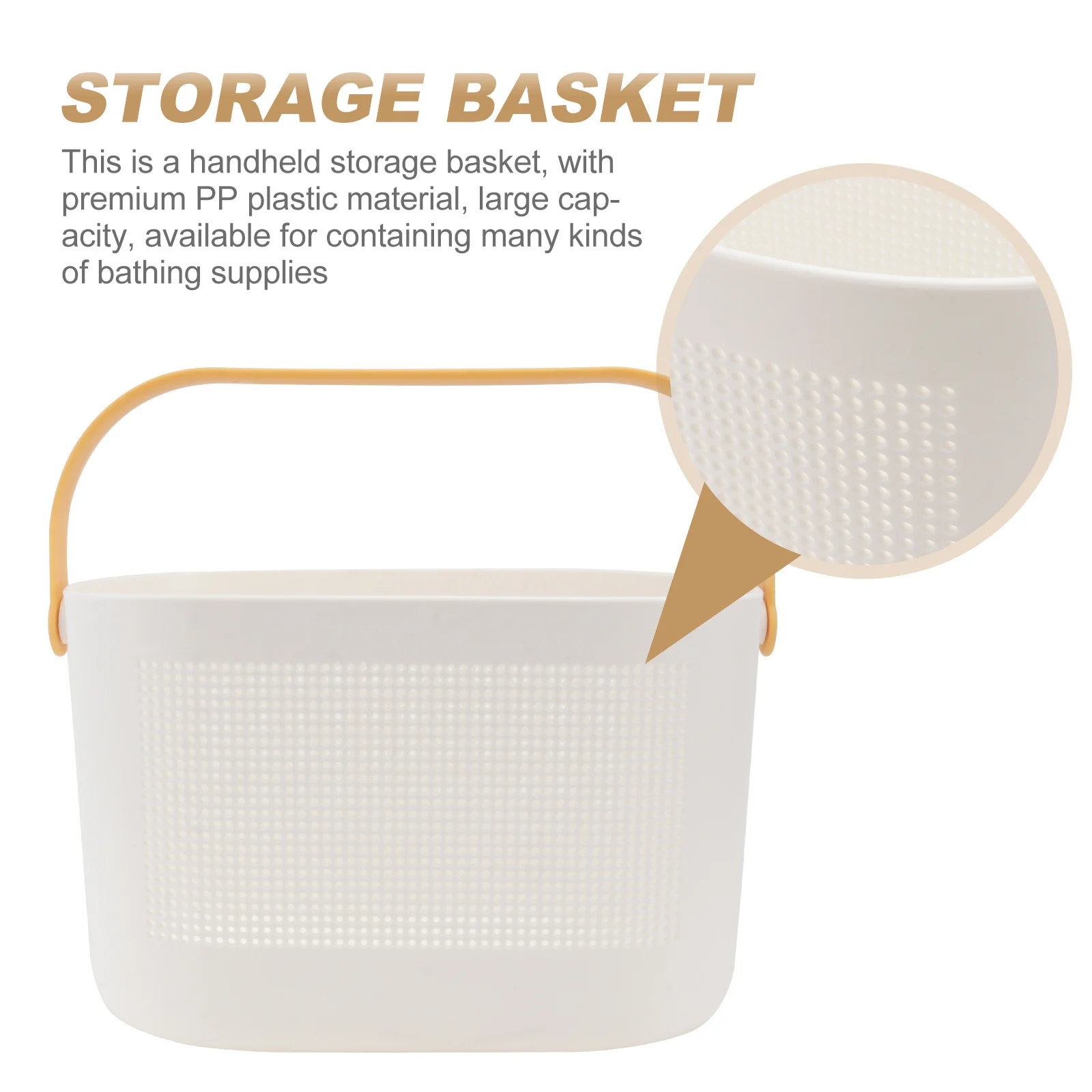 1pc Hollow-Out Storage Basket Premium Pp Plastic Multi-Purpose Bathroom Organizer Draining Wash Basket For Bath Supplies
1pc Hollow-Out Storage Basket Premium Pp Plastic Multi-Purpose Bathroom Organizer Draining Wash Basket For Bath Supplies