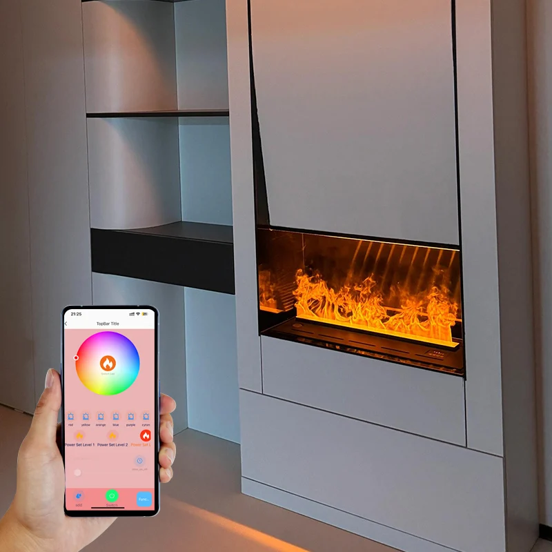 Электрический камин, энергосберегающий ультразвуковой туман, 128 RGB, свет настроения, настоящий деревянный звук, 3D водяной паровой камин
Электрический камин, энергосберегающий ультразвуковой туман, 128 RGB, свет настроения, настоящий деревянный звук, 3D водяной паровой камин