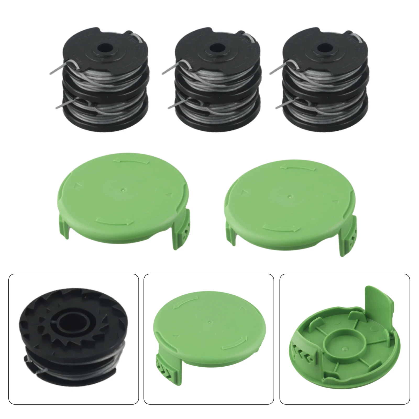 1 Set Double Line Spool 29187 For Greenworks 40V Lawn Mower G40LT 40LTK2, G40LTK2x, 2101507, 2101507UA 2101507UC
1 Set Double Line Spool 29187 For Greenworks 40V Lawn Mower G40LT 40LTK2, G40LTK2x, 2101507, 2101507UA 2101507UC
