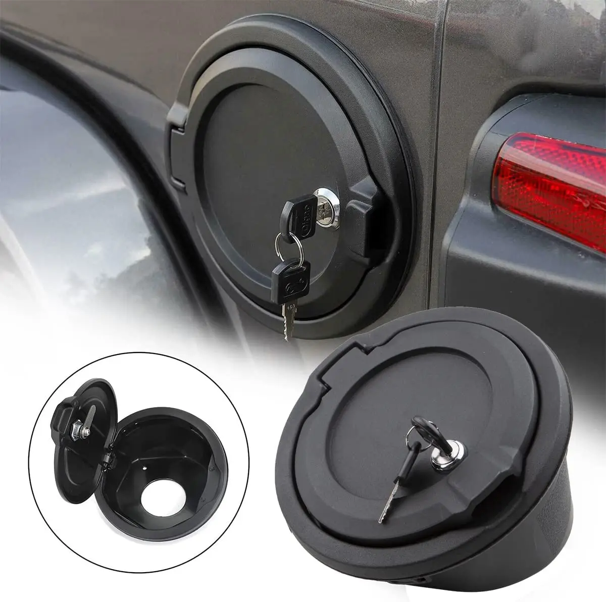Wrangler Gas Cap Cover Locking Gas Cap Cover Fuel Tank Door with Lock for 2018-2023 Jeep Wrangler JL JLU
Wrangler Gas Cap Cover Locking Gas Cap Cover Fuel Tank Door with Lock for 2018-2023 Jeep Wrangler JL JLU