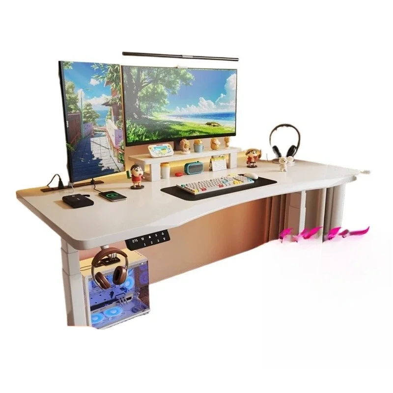 Ergonomic solid wood computer desk, electric lifting table, home e-sports table, desk study table
Ergonomic solid wood computer desk, electric lifting table, home e-sports table, desk study table