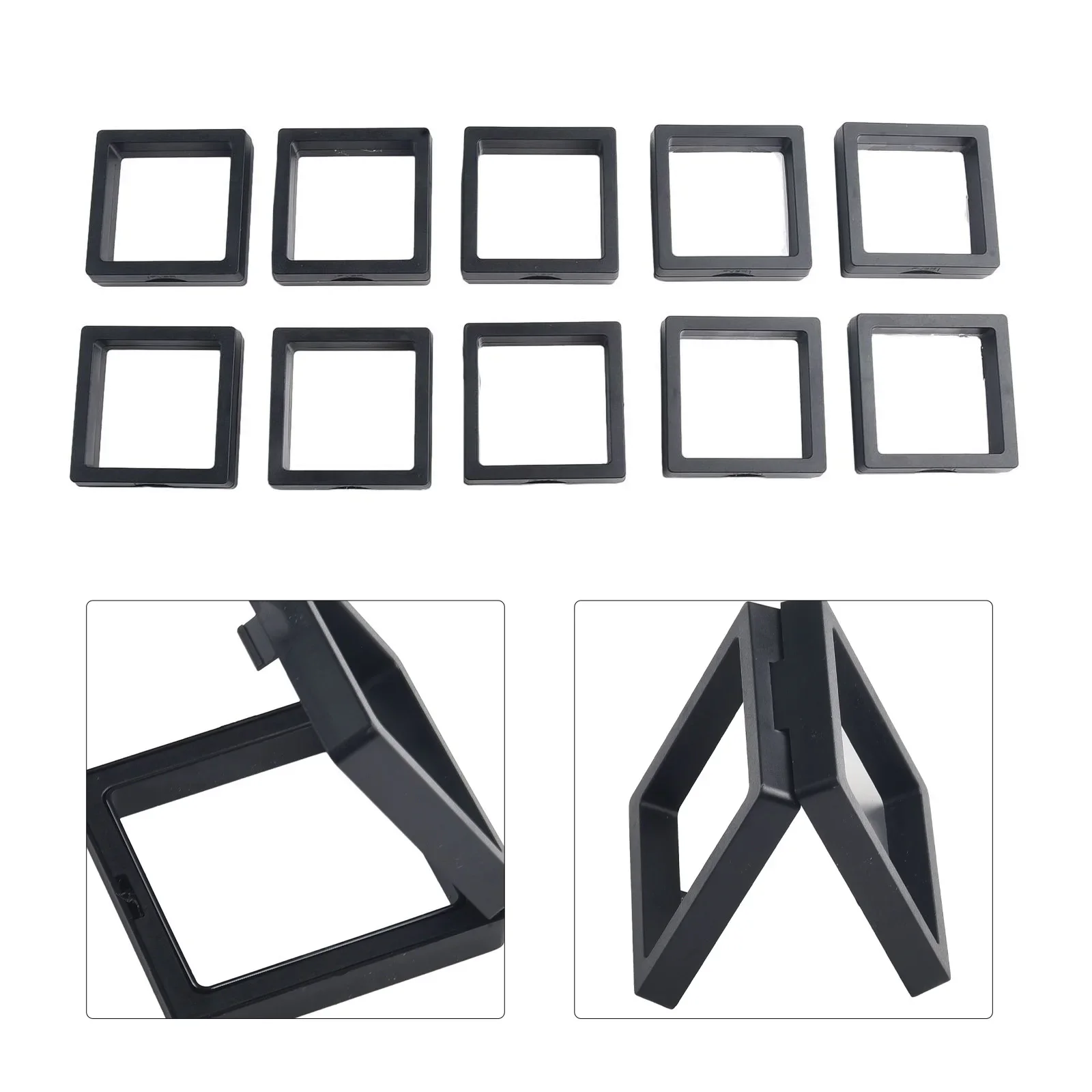 3D Floating Frame Gemstone Coin Box Clear Jewelry Bracelet Display Stand Ring Pendant Holder Protect Jewellery Presentation Case
3D Floating Frame Gemstone Coin Box Clear Jewelry Bracelet Display Stand Ring Pendant Holder Protect Jewellery Presentation Case