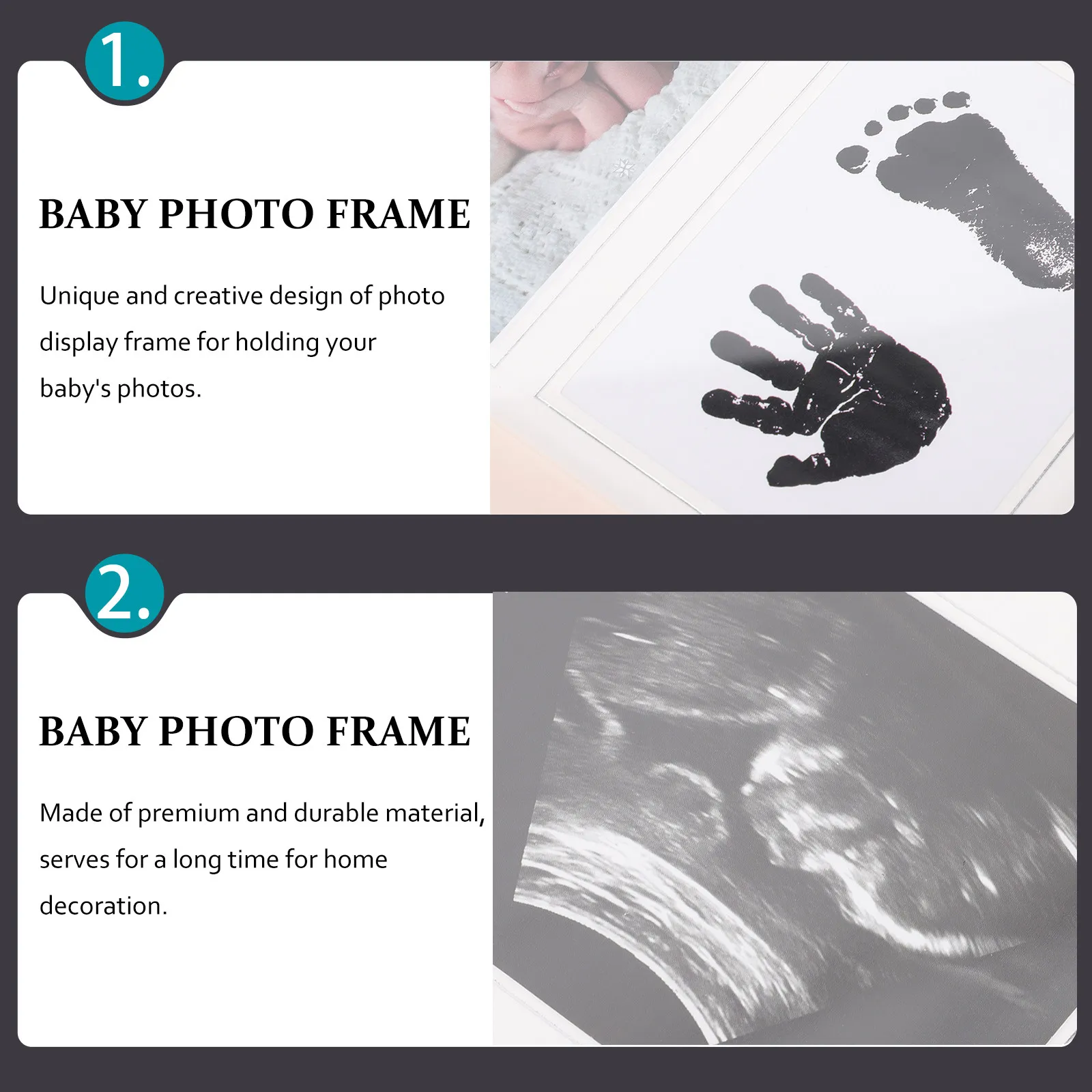Newborn Baby Hand and Footprint Photo Frame Creative Keepsake Memory Gift Baby Shower Infant Picture Display Infant Photo Frame
Newborn Baby Hand and Footprint Photo Frame Creative Keepsake Memory Gift Baby Shower Infant Picture Display Infant Photo Frame