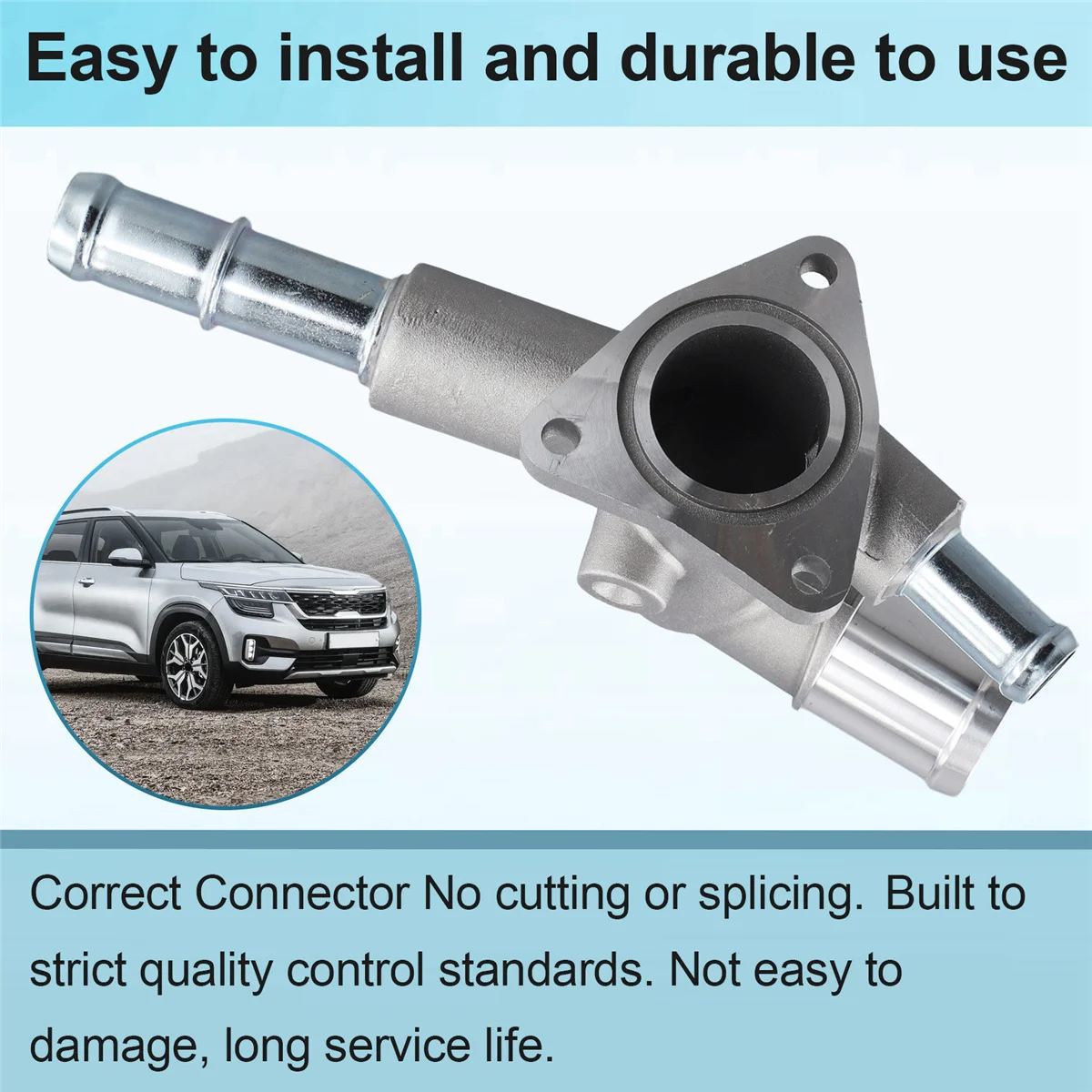 T48C_Engine Control Coolant Temperature Housing for Kia SouSeltos 2020-2022 256002E100 25600-2E100
T48C_Engine Control Coolant Temperature Housing for Kia SouSeltos 2020-2022 256002E100 25600-2E100