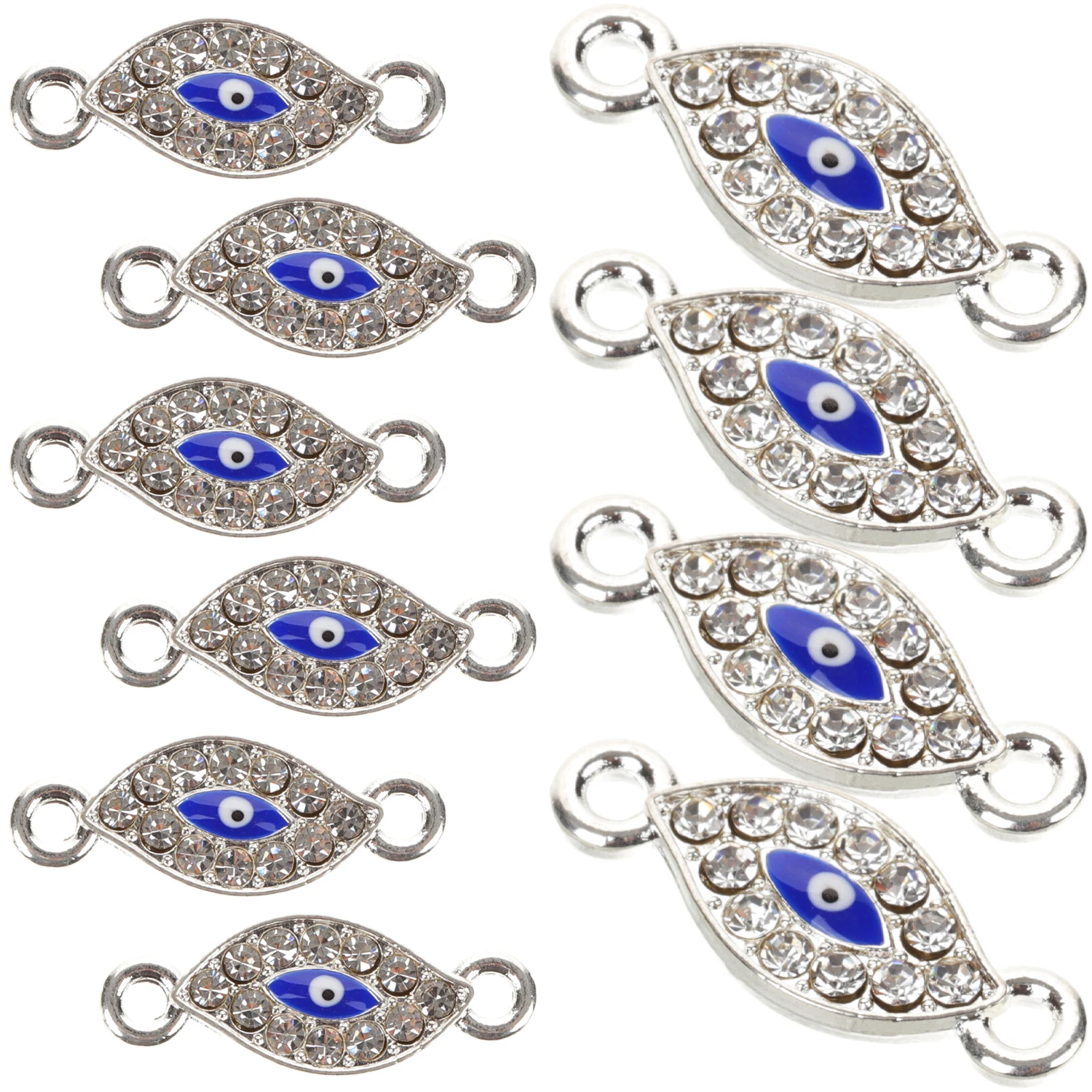 20pcs Evil Eye Jewelry Charms Lightweight Zinc Alloy Pendant Bracelet Necklace Craft Accessories Keychain Making Adornments
20pcs Evil Eye Jewelry Charms Lightweight Zinc Alloy Pendant Bracelet Necklace Craft Accessories Keychain Making Adornments