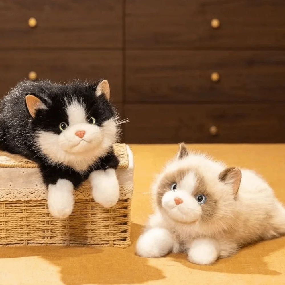 New Soft Simulation Cat Plush Toys Voiced With Bib Realistic Cat Doll Cute Cartoon Fluffy Stuffed Animal Home Decor
New Soft Simulation Cat Plush Toys Voiced With Bib Realistic Cat Doll Cute Cartoon Fluffy Stuffed Animal Home Decor