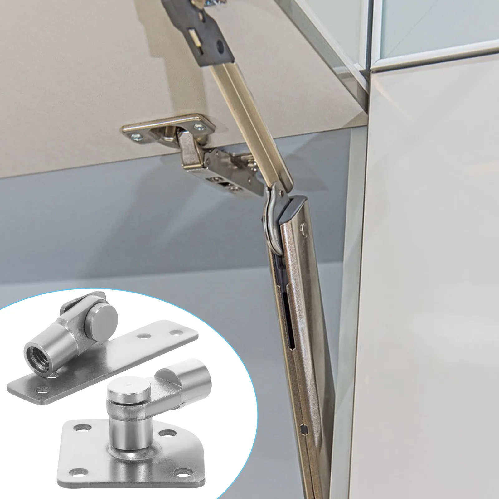 Комплект из 2-х кронштейнов для крепления газовых пружин, усиленные пневматические опорные стержни, сменные крепежные кронштейны для подъемных механизмов дверей шкафов
Комплект из 2-х кронштейнов для крепления газовых пружин, усиленные пневматические опорные стержни, сменные крепежные кронштейны для подъемных механизмов дверей шкафов