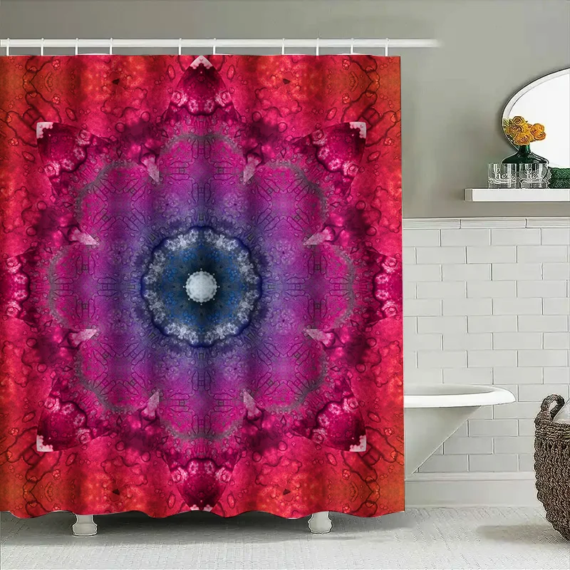 Eye-Catching Mandala Shower Curtain for Bathroom Decor Pink Purple Watercolor Design
Eye-Catching Mandala Shower Curtain for Bathroom Decor Pink Purple Watercolor Design