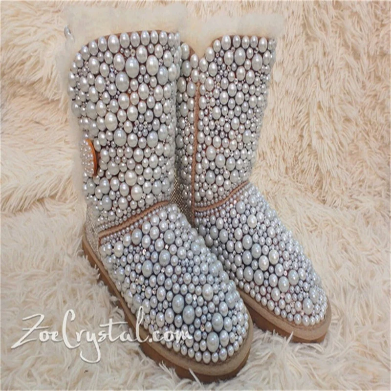 Luxury beaded large size snow boots fur one thick cotton shoes high-grade handmade original women's boots
Luxury beaded large size snow boots fur one thick cotton shoes high-grade handmade original women's boots