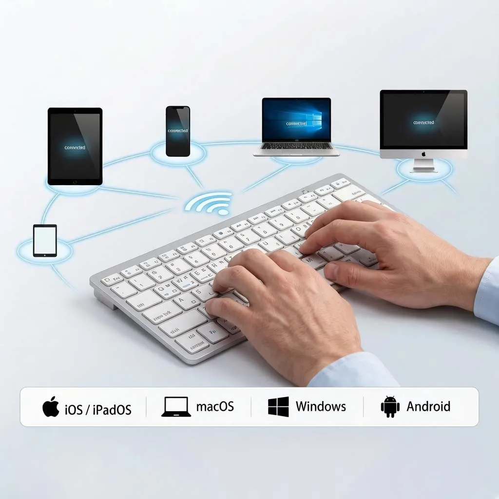 Korean Language Ultra Thin Lightweight Low Noise Keyboards for iPad/iPhone/MacBook Air for Laptop/Computer/Surface
Korean Language Ultra Thin Lightweight Low Noise Keyboards for iPad/iPhone/MacBook Air for Laptop/Computer/Surface