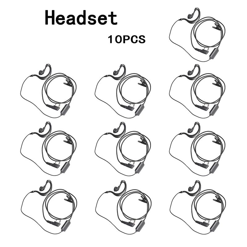 10PCS Two Way Radio Earphone Handheld Headset Microphone Walkie Talkie 2 Pin Mic Headset Earpiece For BaoFeng 5r 888s Zastone M7
10PCS Two Way Radio Earphone Handheld Headset Microphone Walkie Talkie 2 Pin Mic Headset Earpiece For BaoFeng 5r 888s Zastone M7