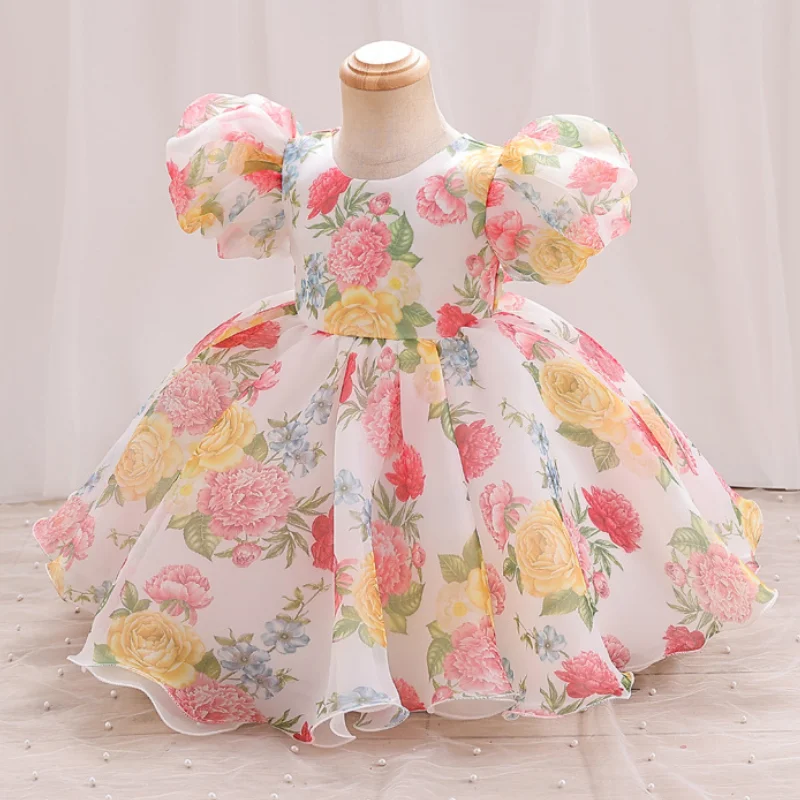 New Printed Bubble Sleeves Sweet and Cute Girls' Dress Christmas Birthday Party Wedding Flower Girl Evening Dress
New Printed Bubble Sleeves Sweet and Cute Girls' Dress Christmas Birthday Party Wedding Flower Girl Evening Dress
