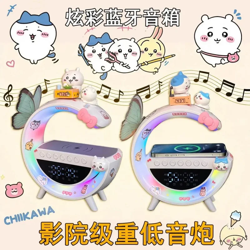 Chiikawa Multifunctional Bluetooth Speaker With Wireless Charger Alarm Clock And RGB Light Cute Night Light Speaker
Chiikawa Multifunctional Bluetooth Speaker With Wireless Charger Alarm Clock And RGB Light Cute Night Light Speaker