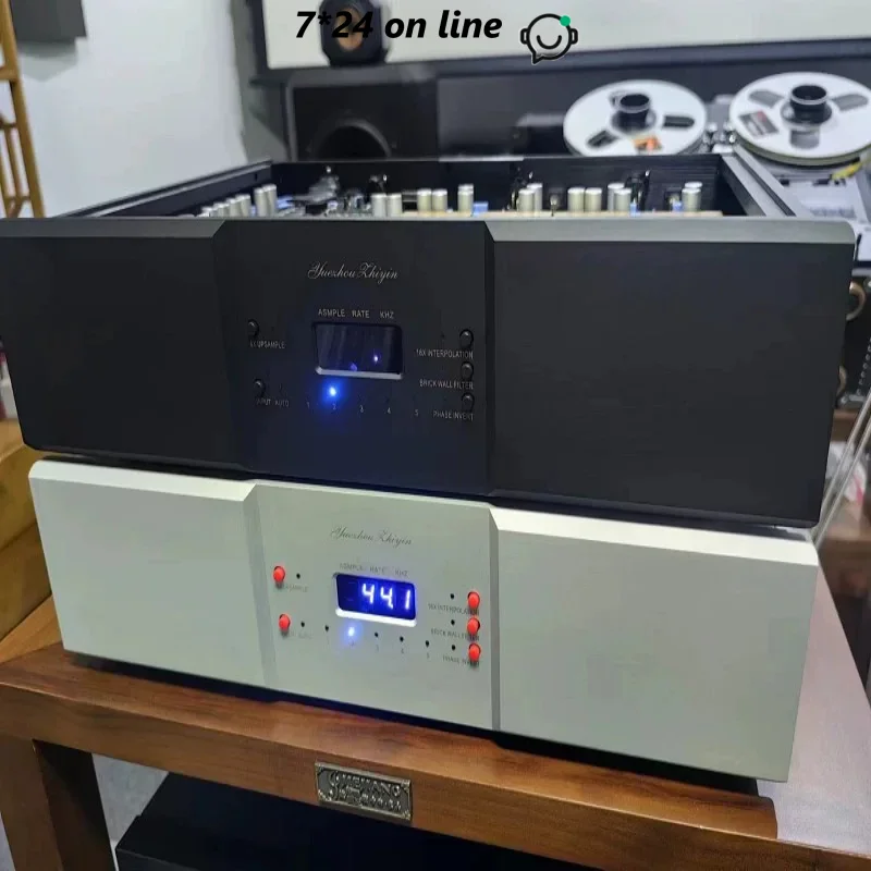 Replica MSB R-2R Ladder DAC decoder, input: USB, coaxial, AES/EBU balanced, MSB network
Replica MSB R-2R Ladder DAC decoder, input: USB, coaxial, AES/EBU balanced, MSB network