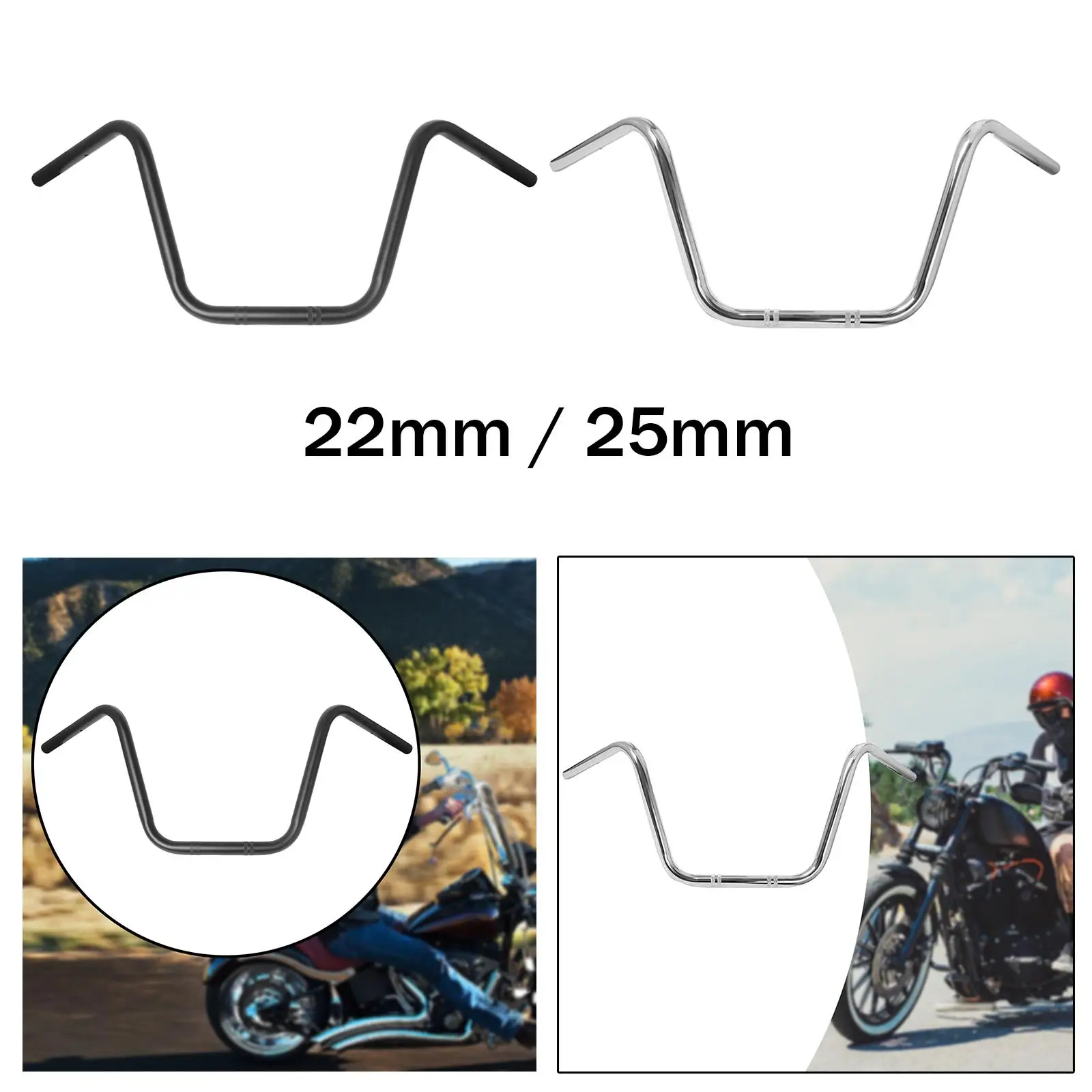 Ape Hangers Monkey Bar Replacement Professional Accessory Ape Hanger Handlebar for Harley Retro Cruiser Street Motorcycle
Ape Hangers Monkey Bar Replacement Professional Accessory Ape Hanger Handlebar for Harley Retro Cruiser Street Motorcycle
