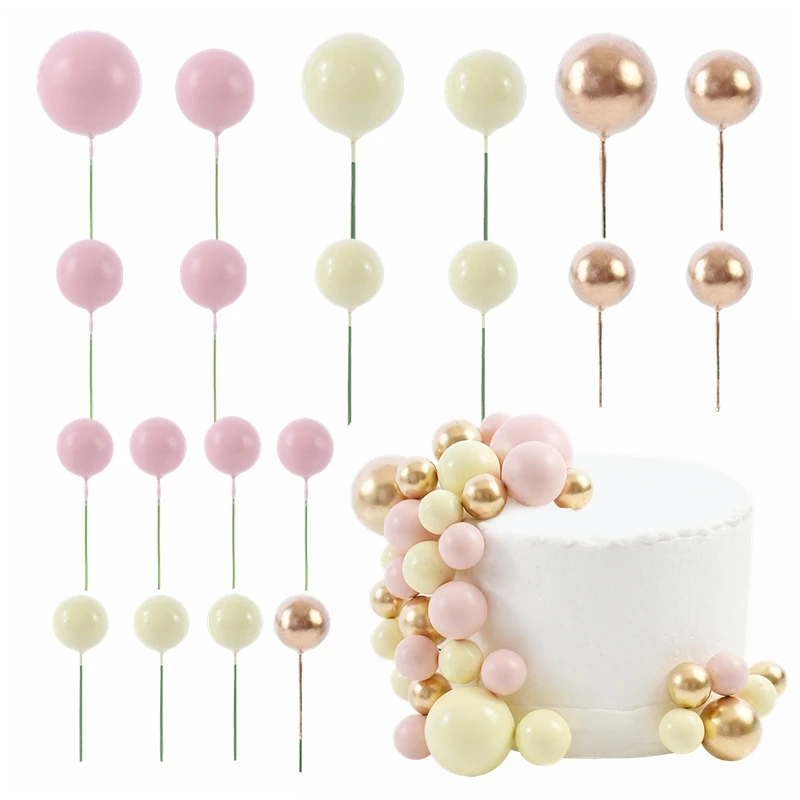 32pcs Pink Blue Gold Ball Cake Topper Shaped Cupcake Insert Cake Topper For Birthday Party Favors Wedding DIY Dessert Decoration
32pcs Pink Blue Gold Ball Cake Topper Shaped Cupcake Insert Cake Topper For Birthday Party Favors Wedding DIY Dessert Decoration