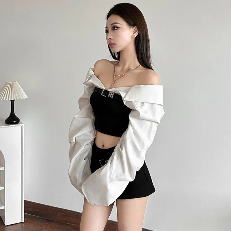 2025 Cropped Patchwork Long Sleeve Blouses Fashion Korean New Neck Shirts Women Streetwear Off Shoulder Design Crop sdhjsf3
2025 Cropped Patchwork Long Sleeve Blouses Fashion Korean New Neck Shirts Women Streetwear Off Shoulder Design Crop sdhjsf3