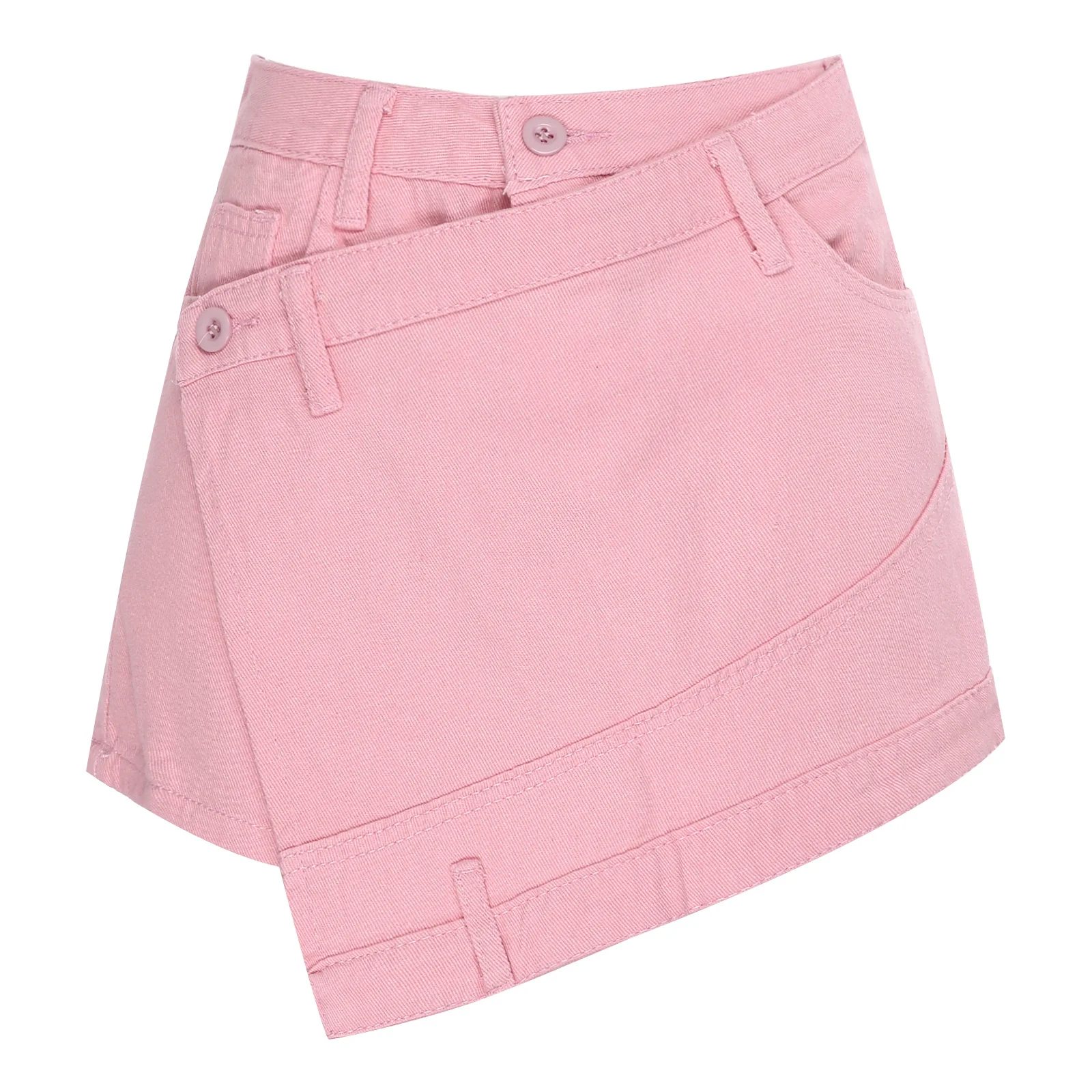 Womens Denim Shorts Culottes High Waist Front Irregular Overlay Short Skorts Stylish Shorts for Daily Casual Office Weekends
Womens Denim Shorts Culottes High Waist Front Irregular Overlay Short Skorts Stylish Shorts for Daily Casual Office Weekends
