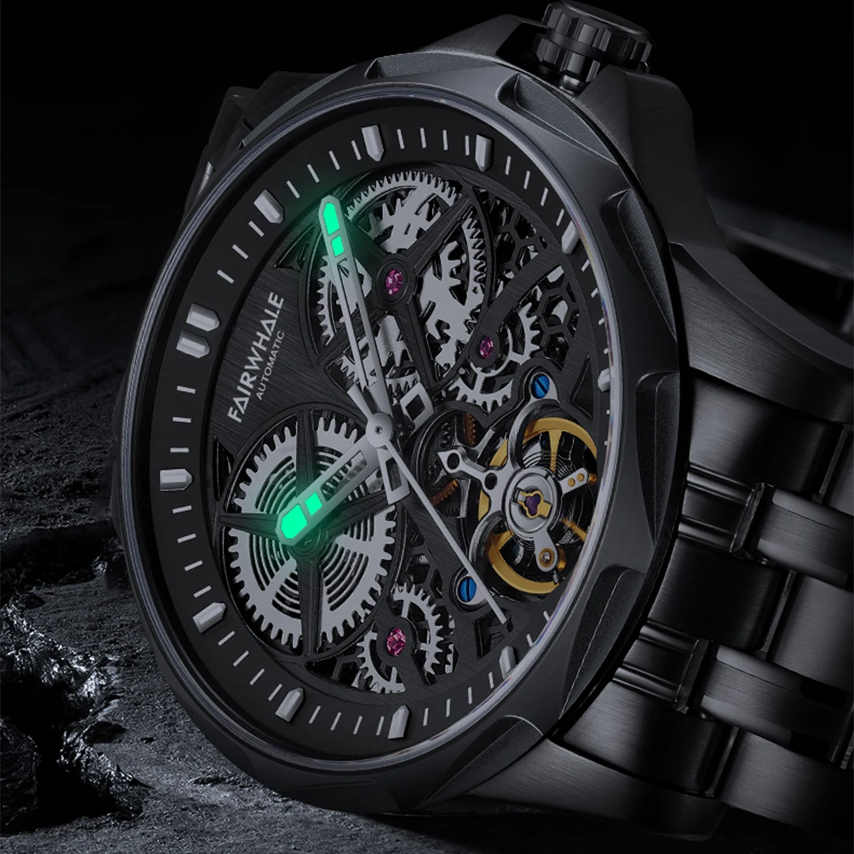 Mark Fairwhale Fashion Skeleton Dial montre homme automatique Luminous mens Writstwatch Luxury Automatic Mechanical watch
Mark Fairwhale Fashion Skeleton Dial montre homme automatique Luminous mens Writstwatch Luxury Automatic Mechanical watch