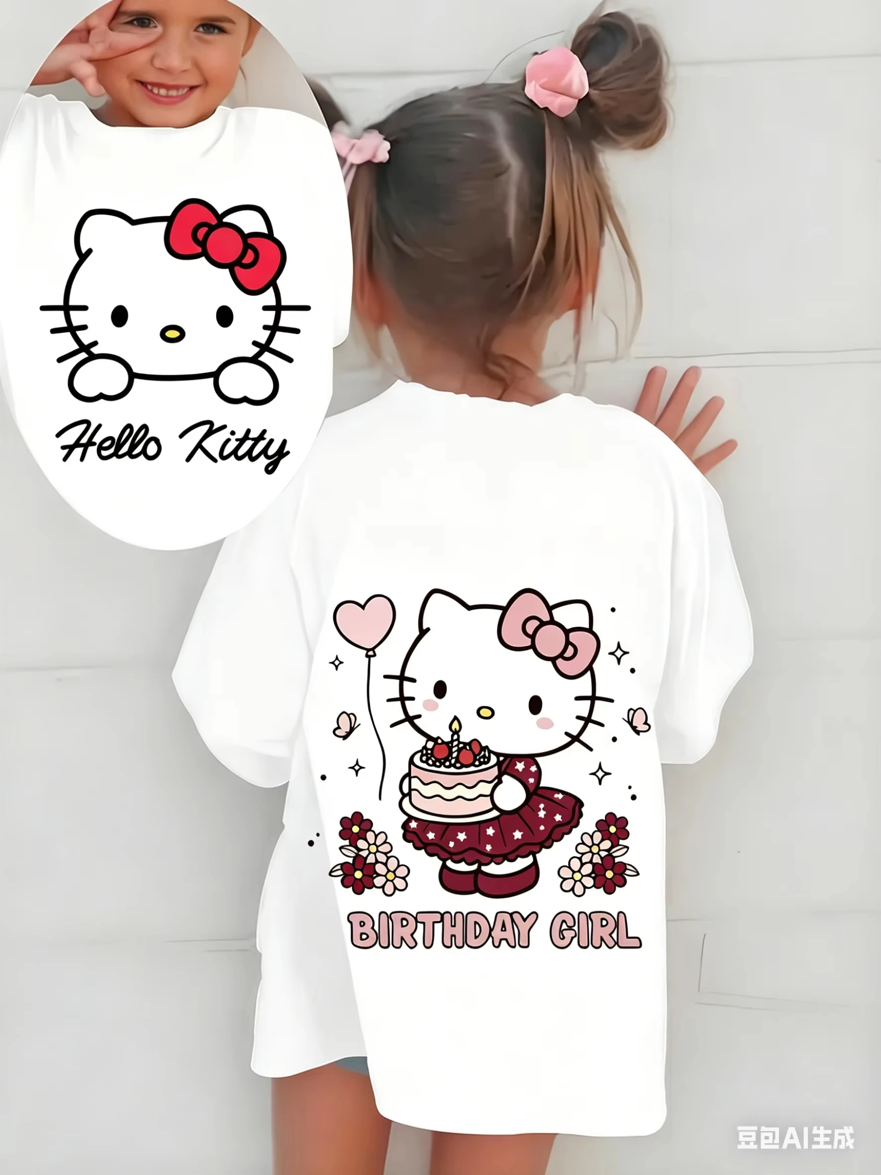 2026 Hello Kitty Birthday Girl T Shirt For Kids Cute Cat Print Short Sleeve Comfortable summer children's family wear
2026 Hello Kitty Birthday Girl T Shirt For Kids Cute Cat Print Short Sleeve Comfortable summer children's family wear