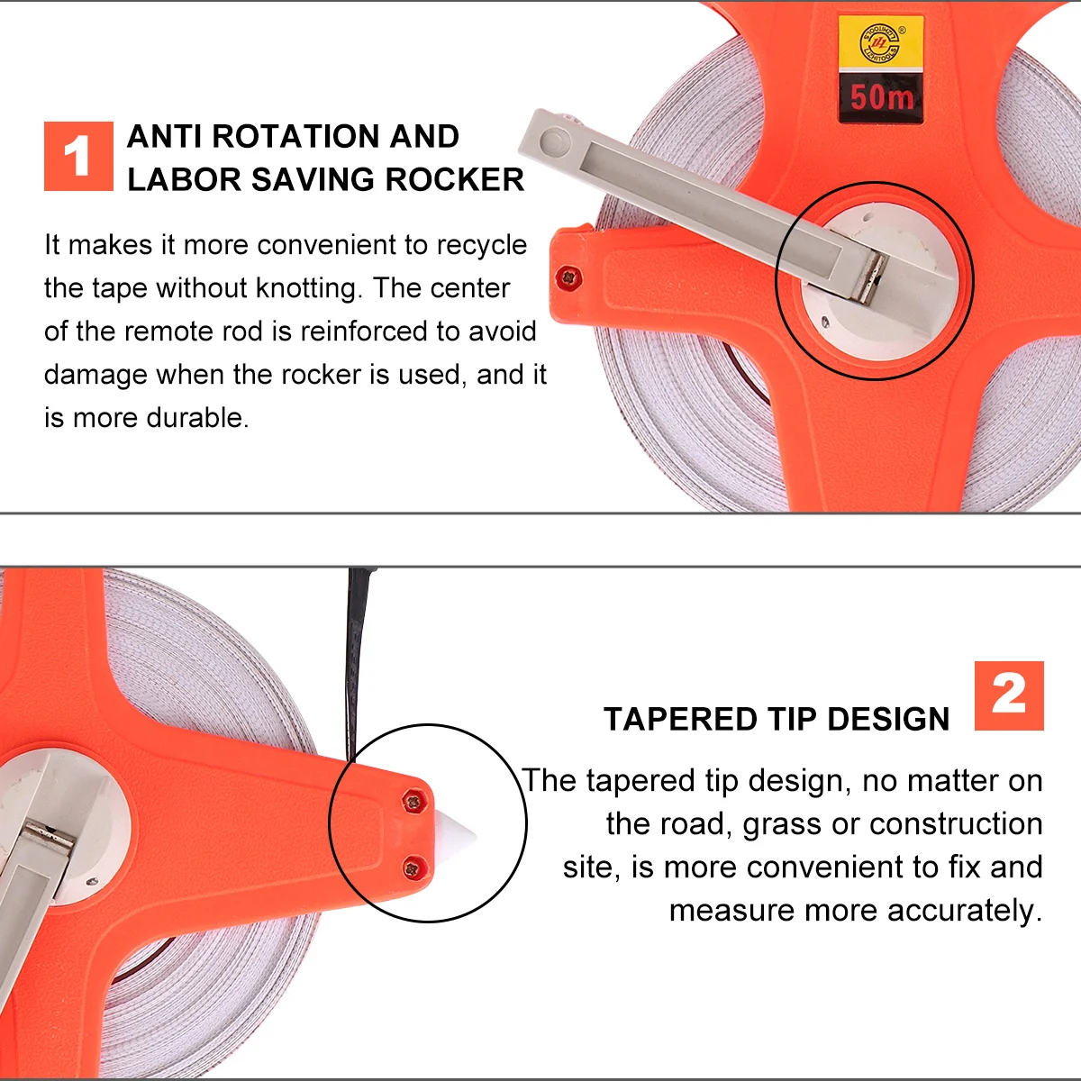 Hand Type Engineering Ruler 50M Long Steel Tape Measure Portable Retractable Metric Tape For Building Measurement
Hand Type Engineering Ruler 50M Long Steel Tape Measure Portable Retractable Metric Tape For Building Measurement