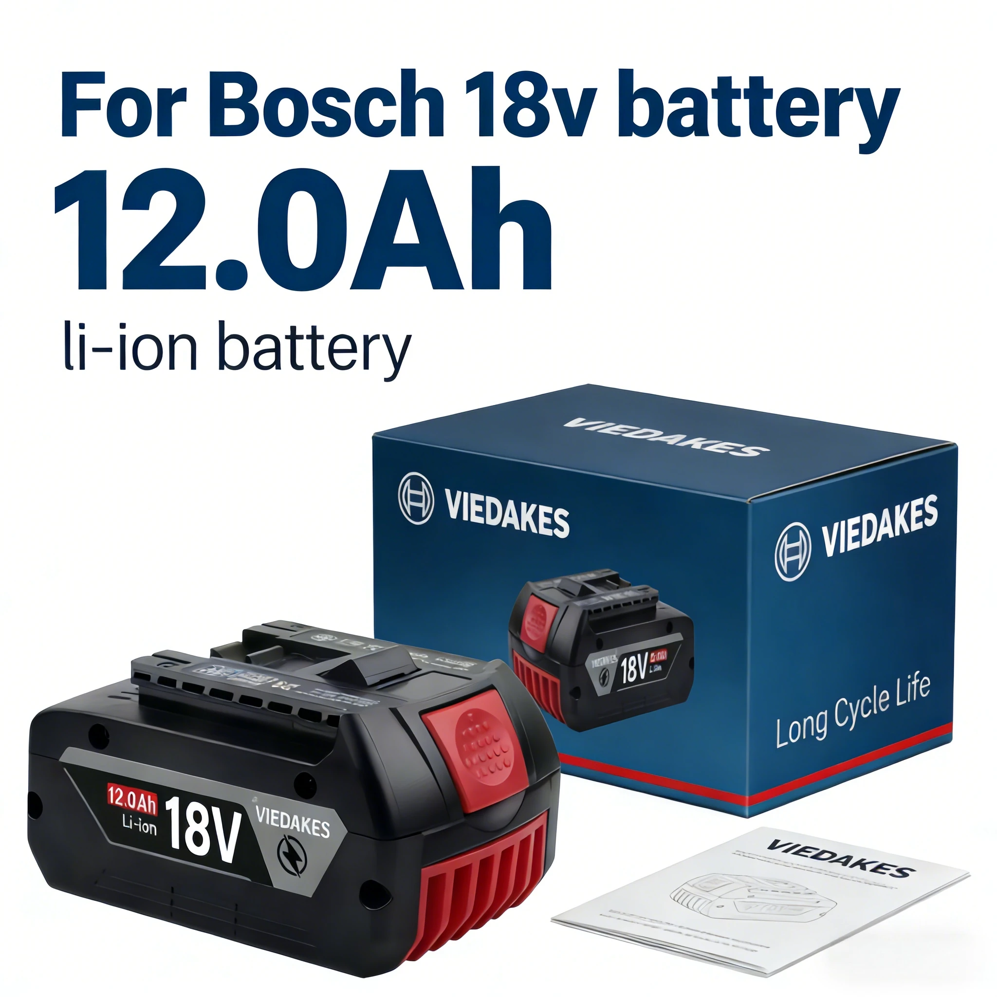 18V 12000mAh Rechargeable Battery, Original Lithium Battery for BOSCH 18V Battery 12.0AH Original Tool Rechargeable Battery◐_◑
18V 12000mAh Rechargeable Battery, Original Lithium Battery for BOSCH 18V Battery 12.0AH Original Tool Rechargeable Battery◐_◑