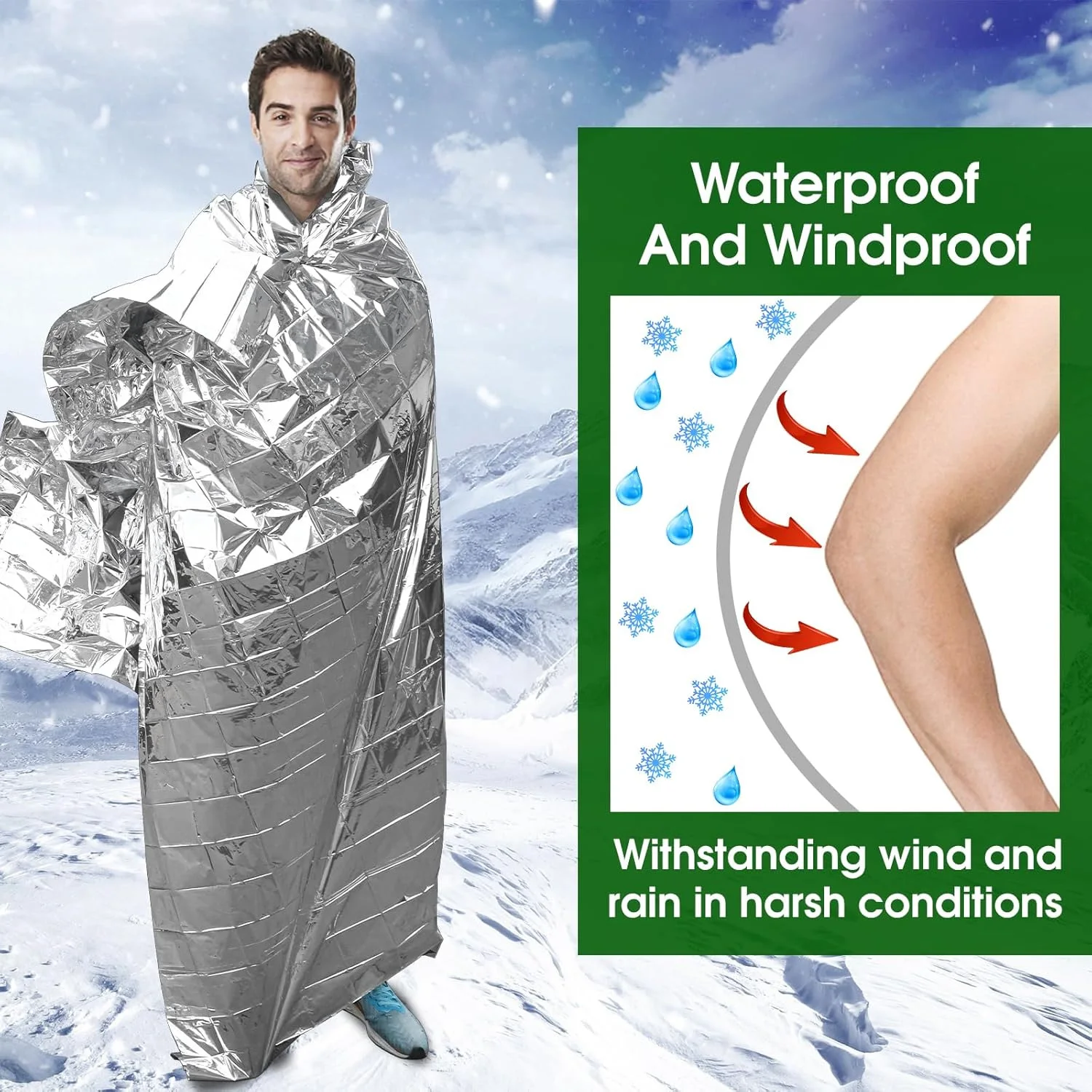 Reflective Space Decor,Emergency Blanket Emergency Survival Blanket Survival Gear & Camping Supplies Thermal Blankets Reusable
Reflective Space Decor,Emergency Blanket Emergency Survival Blanket Survival Gear & Camping Supplies Thermal Blankets Reusable