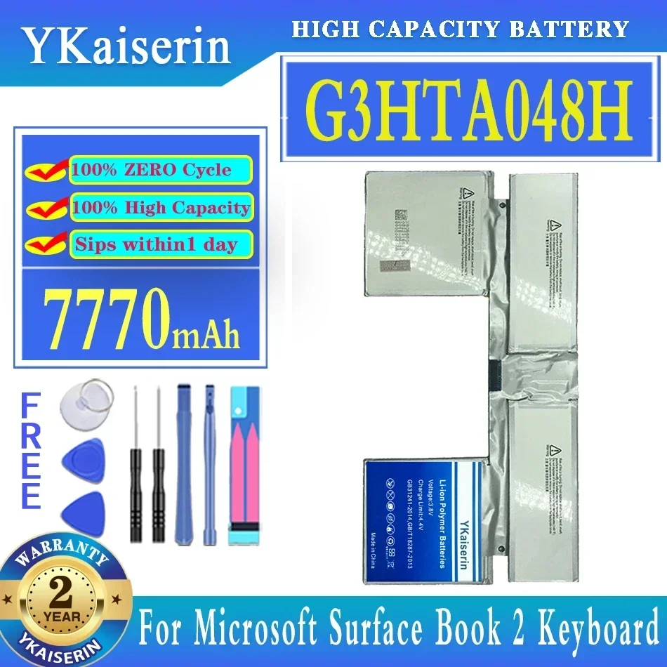 Battery G3HTA048H G3HTA050H For Microsoft Surface Book 2 1832 Centralized/1835 Discrete Graphics Version 15 inch Keyboard/Screen
Battery G3HTA048H G3HTA050H For Microsoft Surface Book 2 1832 Centralized/1835 Discrete Graphics Version 15 inch Keyboard/Screen