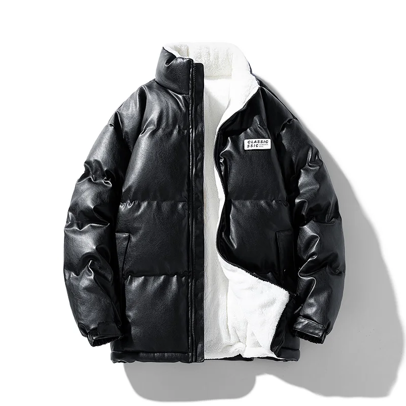 Men's New Winter PU Cotton Parkas Men Leather Lamb Wool Thick Down Cotton Parkas Couple's Cotton Jacket Winter Fashion Clothing
Men's New Winter PU Cotton Parkas Men Leather Lamb Wool Thick Down Cotton Parkas Couple's Cotton Jacket Winter Fashion Clothing